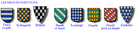 les menues partitions heraldiques